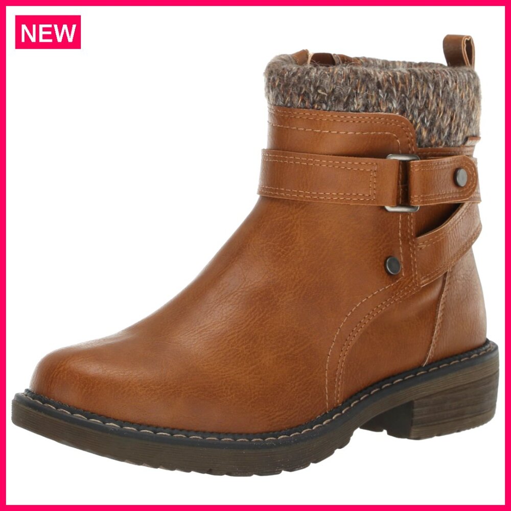 Wide Width Ankle Boots With Padded Cuff, Muk Luxe Lining, Buckle Detail